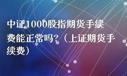 正常上证50期货手续费是多少钱(上证50股指期货1个点多少钱)