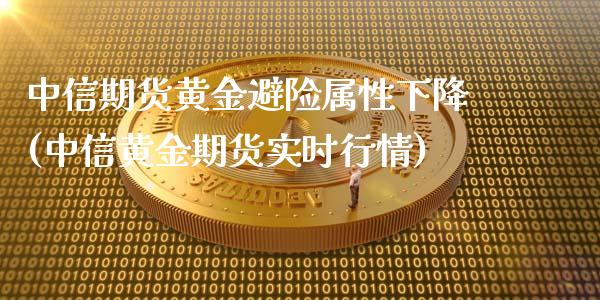 中信期货黄金避险属性下降(中信黄金期货实时行情)