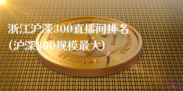 浙江沪深300直播间排名(沪深300规模最大)