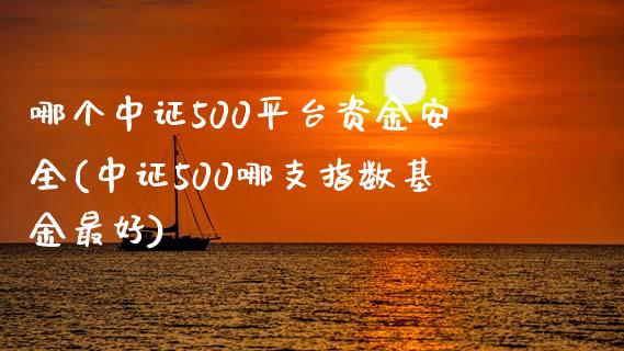 哪个中证500平台资金安全(中证500哪支指数基金最好)