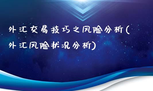 外汇交易技巧之风险分析(外汇风险状况分析)