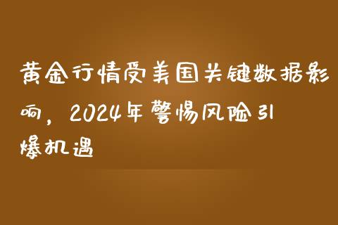 黄金行情受美国关键数据影响，2024年警惕风险引爆机遇