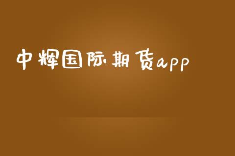 中辉国际期货app