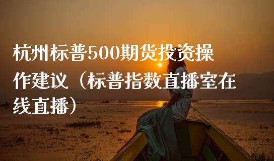 杭州标普500期货投资操作建议（标普指数直播室在线直播）