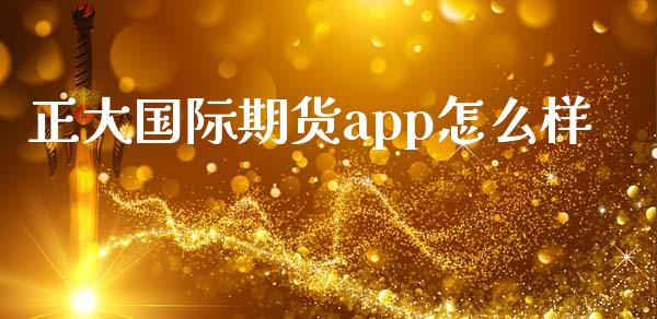 正大国际期货app怎么样