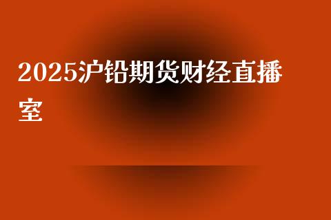 2025沪铅期货财经直播室