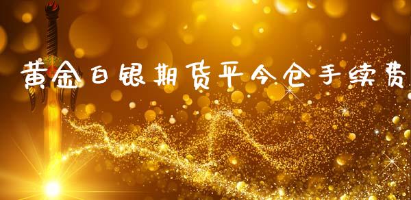 黄金白银期货平今仓手续费