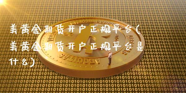 美黄金期货开户正规平台(美黄金期货开户正规平台是什么)