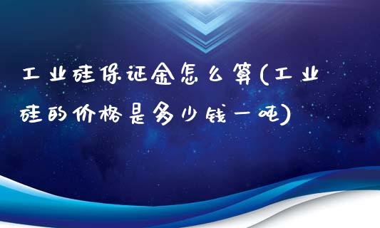 工业硅保证金怎么算(工业硅的价格是多少钱一吨)