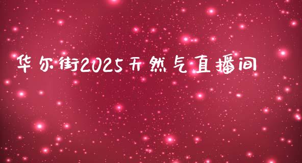 华尔街2025天然气直播间