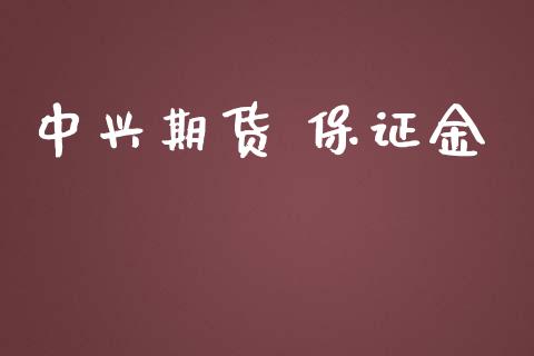 中兴期货 保证金