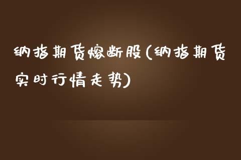 纳指期货熔断股(纳指期货实时行情走势)