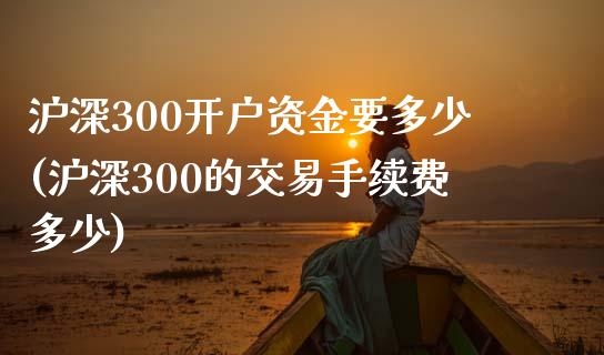 沪深300开户资金要多少(沪深300的交易手续费多少)