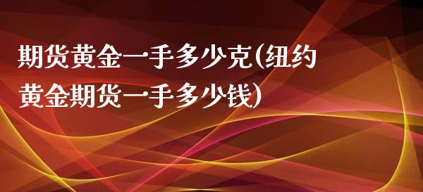 期货黄金一手多少克(纽约黄金期货一手多少钱)