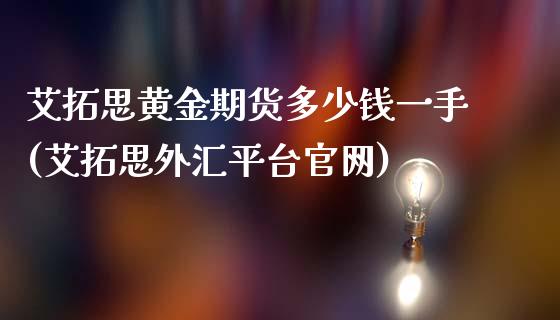 艾拓思黄金期货多少钱一手(艾拓思外汇平台官网)